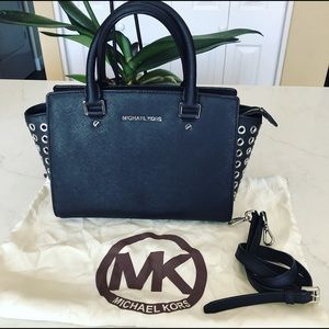 Michael Kors Selma studded Satchel